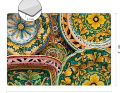 Best Myspotti Mini-Spritzschutzplatte Ceramica 59 cm x 41 cm Bunt