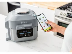 Online Cooking System und Heißluftfritteuse ON400DE Speedi Rapid Hellgrau Haushaltsgeräte