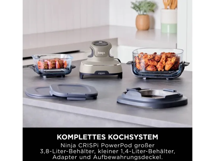 Hot Ninja Glas-Heißluftfritteuse FN101EUST CRISPi 4-in-1