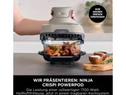 Hot Ninja Glas-Heißluftfritteuse FN101EUST CRISPi 4-in-1
