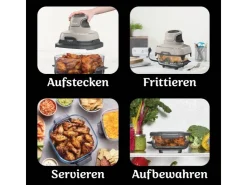 Hot Ninja Glas-Heißluftfritteuse FN101EUST CRISPi 4-in-1