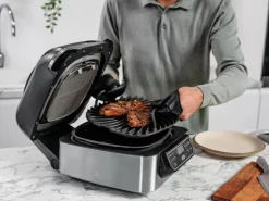 Hot Ninja Grill und Heißluftfritteuse AG301EU Foodi Grau-Schwarz