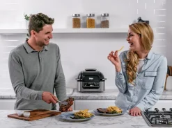 Hot Ninja Grill und Heißluftfritteuse AG301EU Foodi Grau-Schwarz