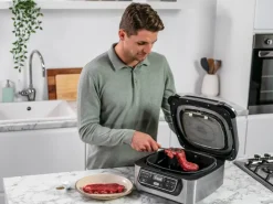 Hot Ninja Grill und Heißluftfritteuse AG301EU Foodi Grau-Schwarz