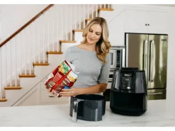 Discount Heißluftfritteuse AF100EU Grau-Schwarz Haushaltsgeräte