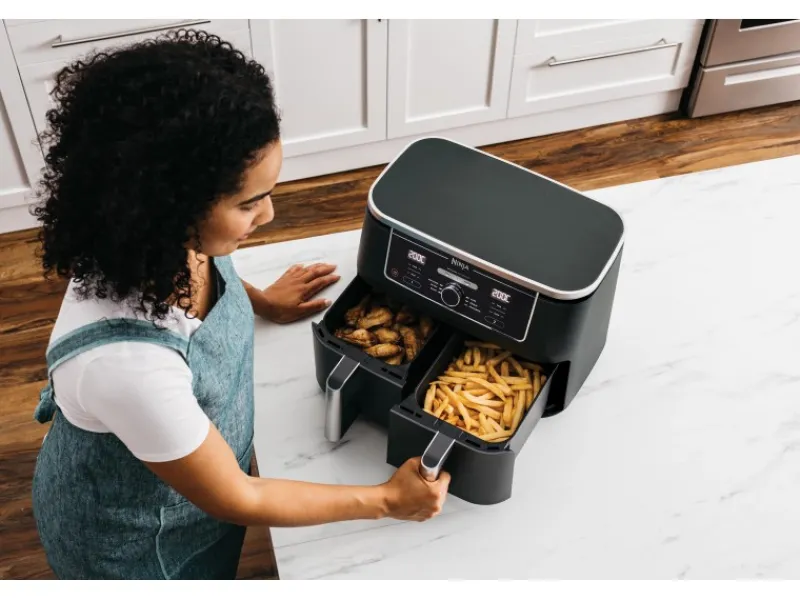 Heißluftfritteuse Foodi Max AF400EU Dual Zone Schwarz Haushaltsgeräte