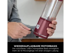 New Mixer Blast BC151EUCR Kabellos Cranberry Haushaltsgeräte