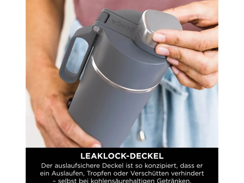 Outlet Trinkflasche Thirsti DW1801EUUKGY 530 ml Grau Haushaltsgeräte