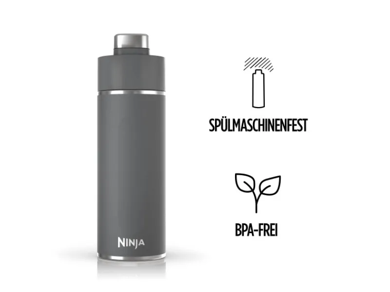 Outlet Trinkflasche Thirsti DW1801EUUKGY 530 ml Grau Haushaltsgeräte