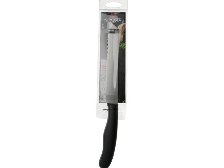 Sale Nirosta Brotmesser Fit 31 cm Silber-Schwarz