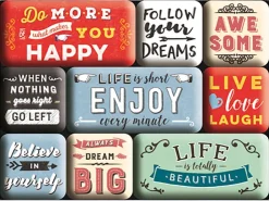 Nostalgic-Art Kühlschränke<Magnet-Set Enjoy Life 9-teilig