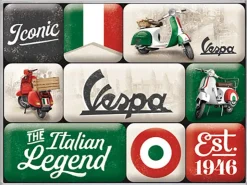 New Nostalgic-Art Magnet-Set Vespa Italian Legend