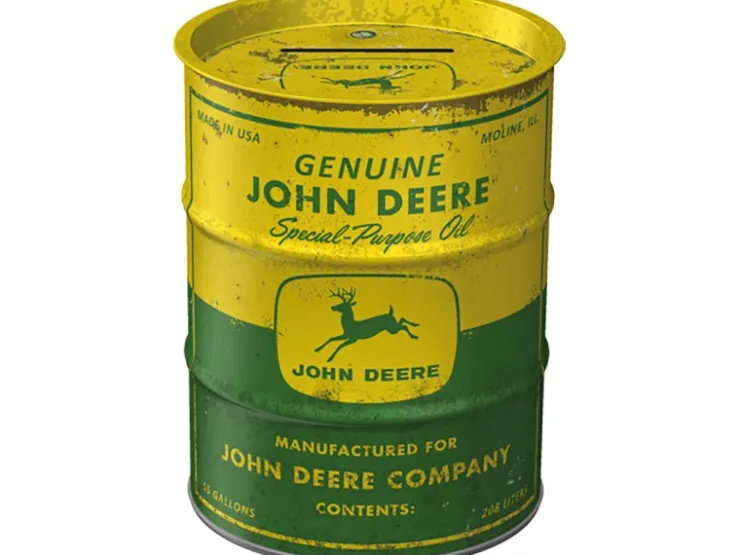Nostalgic-Art Vorratsdosen|Vorratsbehälter<Spardose Ölfass John Deere - Special Purpose Oil Ø 9,3 x 11,7 cm