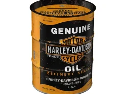 Discount Spardose Ölfass Harley-Davidson - Genuine Oil Ø 9,3 cm x 11,7 cm Vorratsdosen|Vorratsbehälter
