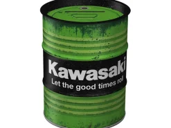 Discount Nostalgic-Art Spardose Ölfass Kawasaki - Let the good times roll Ø 9,3 x 11,7 cm