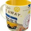 Nostalgic-Art Geschirr<Tasse VW Bulli Let's Get Away