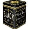 Nostalgic-Art Teedose Black Tea 9,5 x 7,5 x 7,5 cm Schwarz