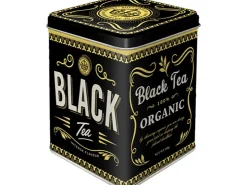 Nostalgic-Art Teedose Black Tea 9,5 x 7,5 x 7,5 cm Schwarz