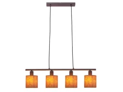 Best Näve Pendelleuchte Maron Natur 140 cm x 71,5 cm x 12 cm 4er-Set