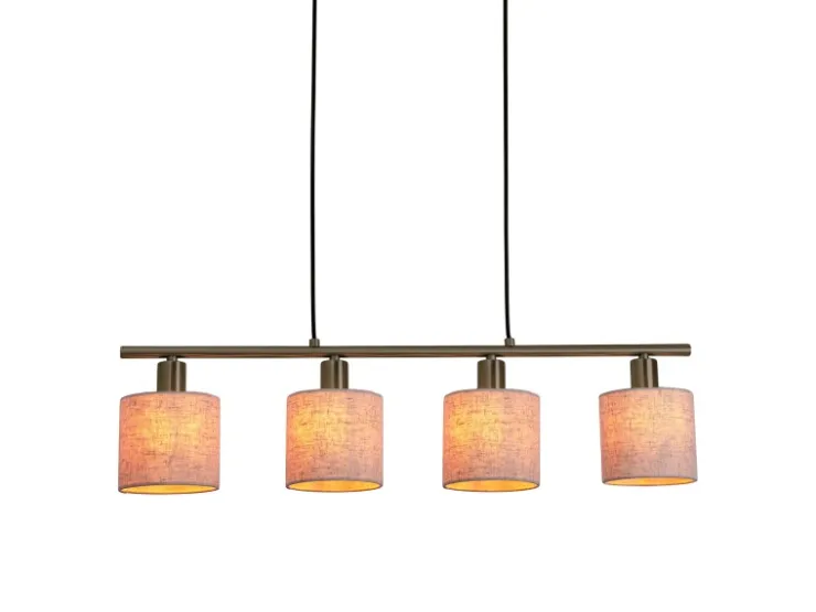 Best Näve Pendelleuchte Maron Natur 140 cm x 71,5 cm x 12 cm 4er-Set
