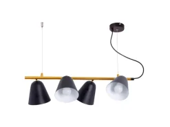 Clearance Pendelleuchte Triton Schwarz 126 cm x 61 cm x 13 cm 4er-Set Kücheninseln