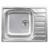 Clearance OBI Einbauspüle Quadra Single 65 Edelstahl eckig