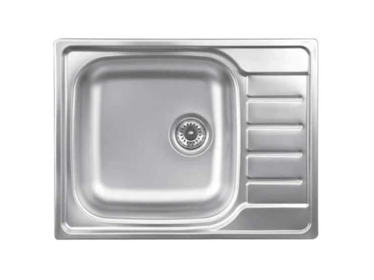Clearance OBI Einbauspüle Quadra Single 65 Edelstahl eckig