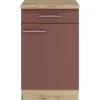 Best Bari407 Küchen-Unterschrank 50 cm Rostrot Küchenschränke