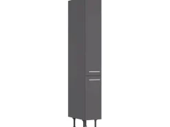 Optifit Küchenregale|Vorratsbehälter<Küchen-Apothekerschrank Ingvar420 30cmx 211,8cmx 58,4cm Anthrazit Matt