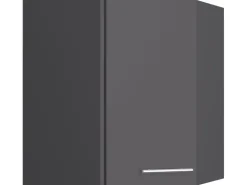 Best Optifit Küchen-Eckoberschrank Ingvar420 60/60cm x 70,4cm x 34,9cm Anthrazit/Matt