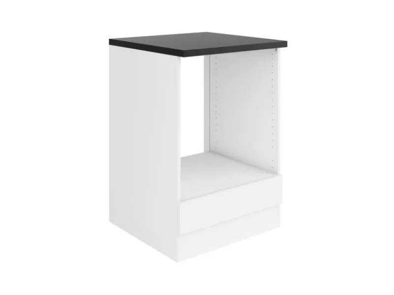 Best Küchen-Herdumbau 60 x 88 x 60 cm Luca932 Weiß Anthrazit Kochfelder