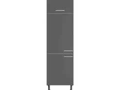 Best Küchen-Hochschrank für Kühlschrank Ingvar420 60 cm Anthrazit Matt Kühlschränke