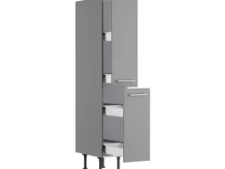 Best Küchen-Midi-Apothekerschrank Mats825 30cm x 176,6cm x 58,4cm Basaltgrau Küchenschränke
