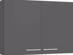 Best Optifit Küchen-Oberschrank Ingvar420 100 cm x 70,4 cm x 34,9 cm Anthrazit Matt