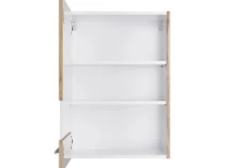 Best Küchen-Oberschrank mit Glassegment Erik290 50x70,4x34,9cm WildEiche Küchenregale|Küchenschränke