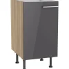 Best Küchen-Spülenunterschrank Jonte984 45x87x58,4cm Anthra.-WildEiche Küchenschränke