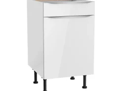 Best Optifit Küchen-Unterschrank Arvid986 50 cm x 87 cm x 58,4 cm Weiß
