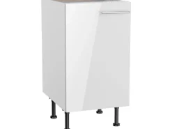 Best Küchen-Unterschrank Rurik986 45 cm x 87 cm x 58,4 cm Weiß Küchenschränke