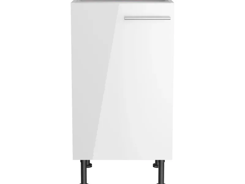 Best Küchen-Unterschrank Rurik986 45 cm x 87 cm x 58,4 cm Weiß Küchenschränke