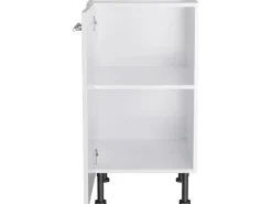 Best Küchen-Unterschrank Rurik986 45 cm x 87 cm x 58,4 cm Weiß Küchenschränke