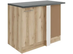 Sale Optifit Livorno290 Küchen-Eck-Unterschrank 110 cm Wildeiche Nachbildung