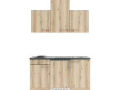 Livorno290 Miniküche 150 cm Wildeiche Nachbildung Miniküchen|Kochfelder