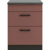 Sale Optifit Nizza407 Küchen-Unterschrank 60 cm Rostrot