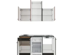 Sale Optifit Nizza407/Madrid420 Miniküche 150 cm Rostrot / Anthrazit