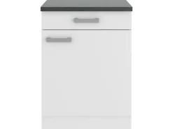 Best Optifit Oslo214 Küchen-Unterschrank 60 cm Feinstruktur Weiß