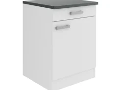 Best Optifit Oslo214 Küchen-Unterschrank 60 cm Feinstruktur Weiß