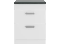 Best Optifit Oslo214 Küchen-Unterschrank 60 cm Feinstruktur Weiß