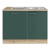 Best Optifit Savona405 Küchen-Spülenschrank-Set Steingrün