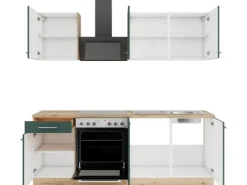 Sale Optifit Savona405 Küchenzeile 210 cm Steingrün