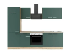 Sale Savona405 Küchenzeile 270 cm Steingrün Winkelküchen
